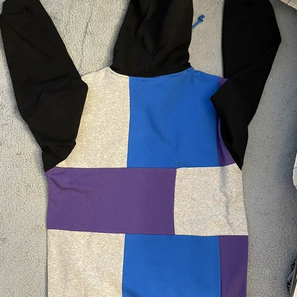 Men's Color Block Hoodie - LEGO® Collection x Target Black/Blue Size M - Picture 2 of 3
